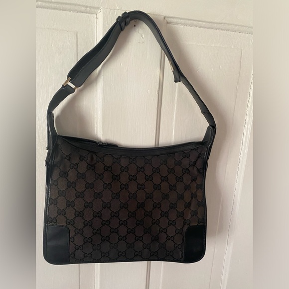 Preloved GUCCI shoulder bag blk tote bag, Made in Italy. size: M - Picture 3 of 11